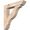Ekena Millwork Funston Slat Smooth Bracket w/ Offset Brace, Douglas Fir, 7 1/2"W x 38"D x 38"H BKT0806X38X38FST06SDF - alternate 1